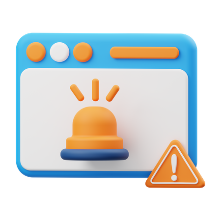 Peligro por ataque de piratas informáticos  3D Icon