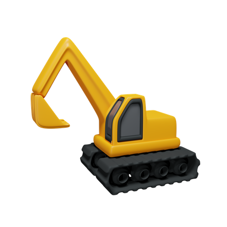 Excavatrice  3D Icon