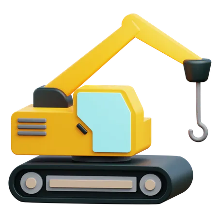 Grue d'excavatrice  3D Icon