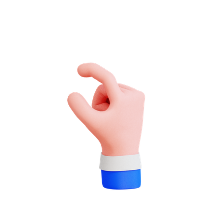 Mano pellizcando  3D Icon