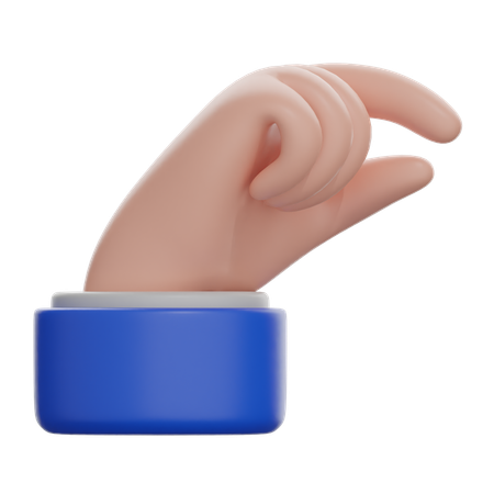 Mano pellizcando  3D Icon