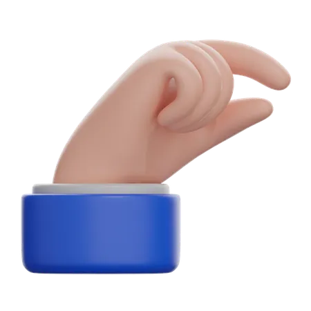 Mano pellizcando  3D Icon