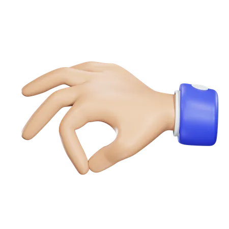 Pellizcarse la mano  3D Icon