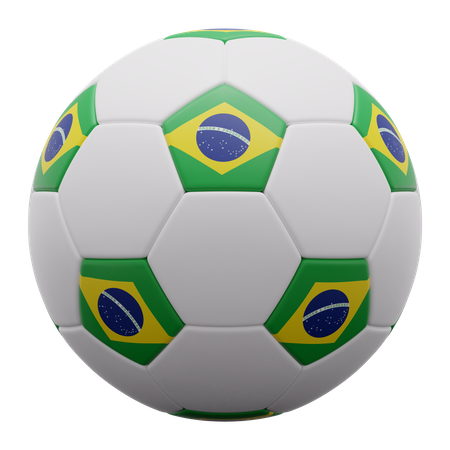 Pelota de Brasil  3D Icon