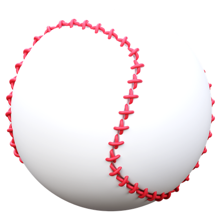 Pelota de beisbol  3D Icon