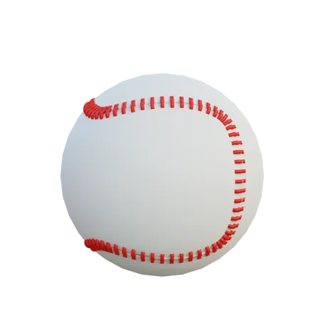 Pelota De Beisbol Realista 3D Icon