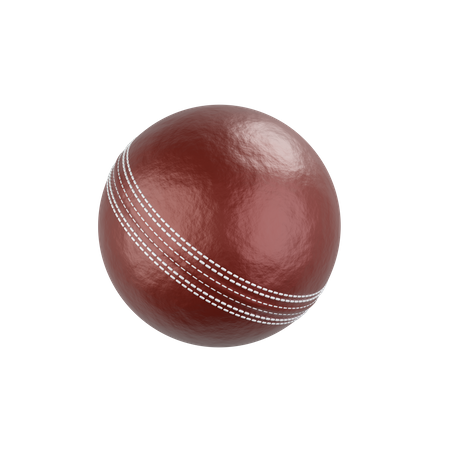 Pelota de cricket  3D Illustration