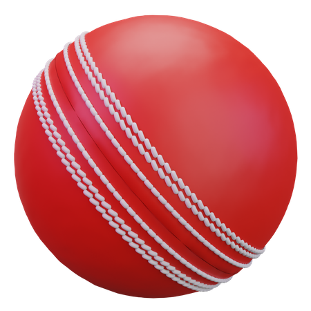 Pelota de cricket  3D Icon