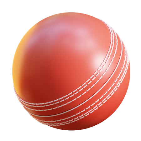 Pelota de cricket  3D Icon