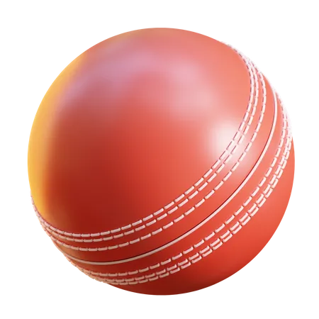 Pelota de cricket  3D Icon