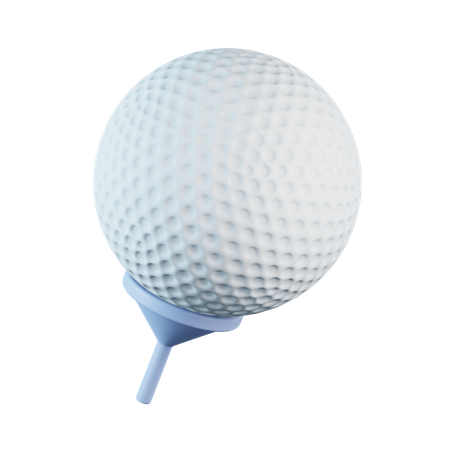 Pelota de golf  3D Icon