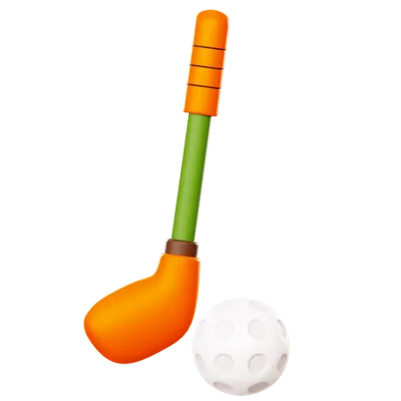 Pelota de golf  3D Icon
