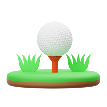 Pelota de golf  3D Illustration