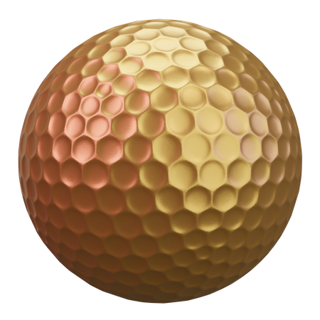 Pelota de golf  3D Icon