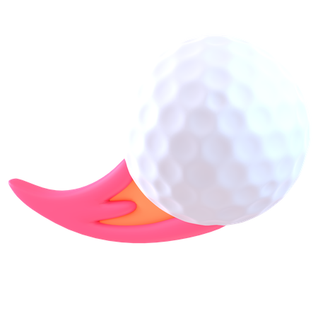Fuego de pelota de golf  3D Icon