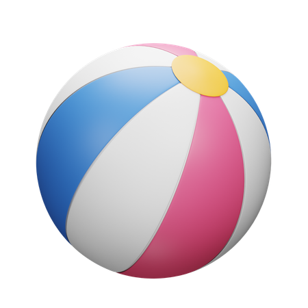 Diversión de verano con pelota de playa para niños  3D Icon