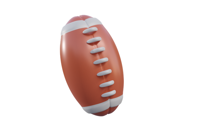 Pelota de rugby  3D Icon