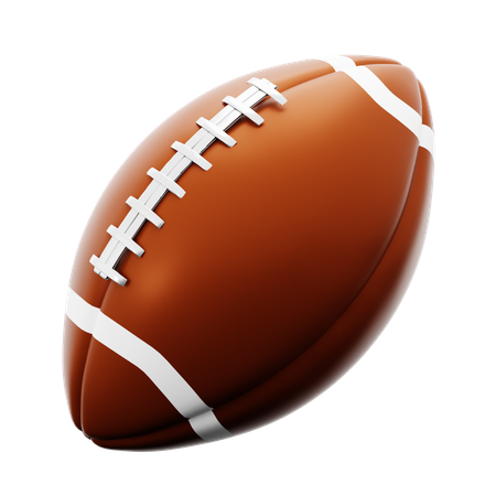 Pelota de rugby  3D Icon