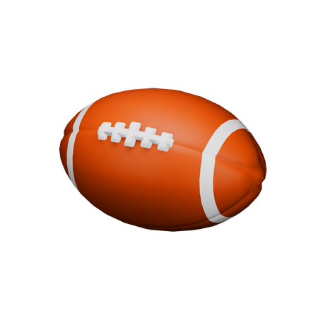 Pelota de rugby  3D Icon