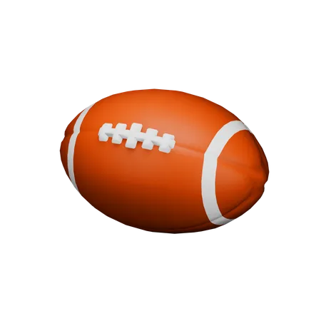 Pelota de rugby  3D Icon