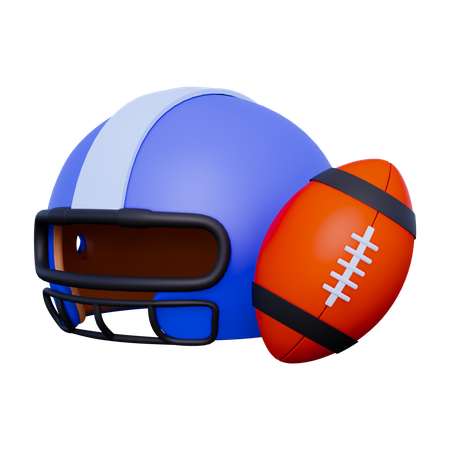 Pelota de rugby  3D Icon