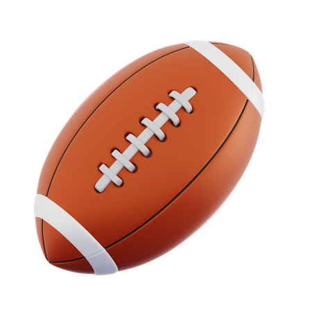 Pelota de rugby  3D Icon