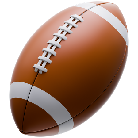 Pelota de rugby  3D Icon