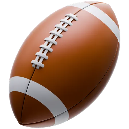 Pelota de rugby  3D Icon