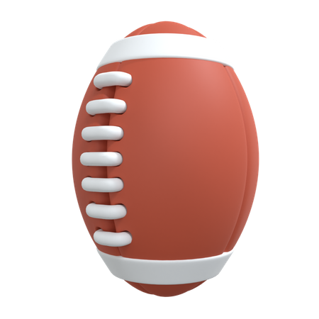 Pelota de rugby  3D Icon
