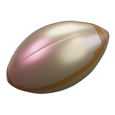 Pelota de rugby  3D Icon