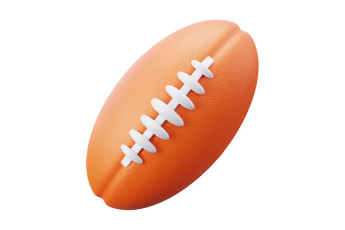 Pelota de rugby  3D Icon