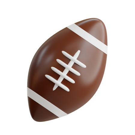 Pelota de rugby  3D Icon