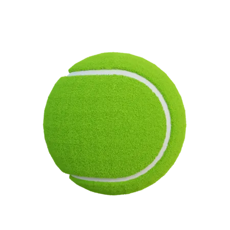 Pelota De Tenis Realista 3D Icon
