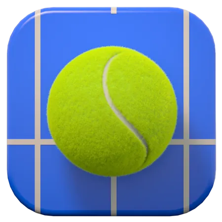 Pelota de tenis  3D Illustration