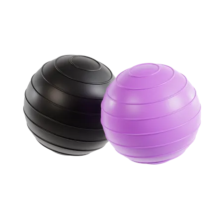 Pelotas de yoga  3D Icon