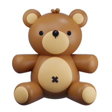 Jouet ours en peluche  3D Icon