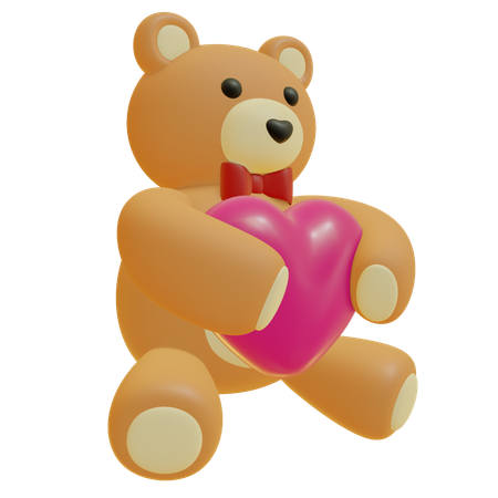 Peluche de san valentin  3D Icon