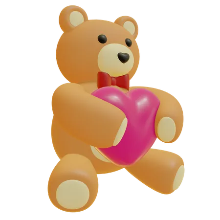 Peluche de san valentin  3D Icon