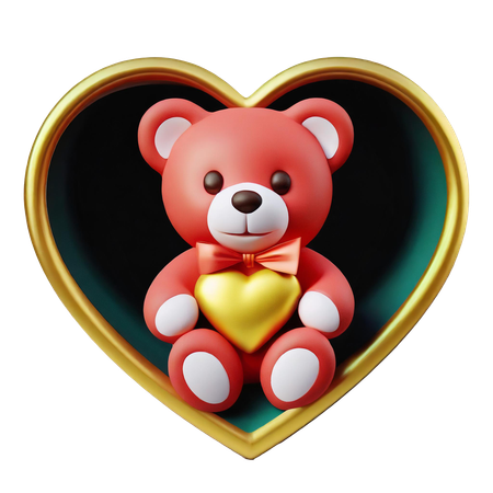 Peluche de san valentin  3D Icon