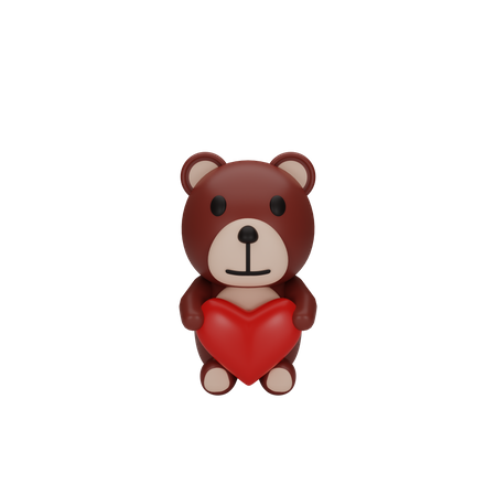 Peluche de san valentin  3D Icon