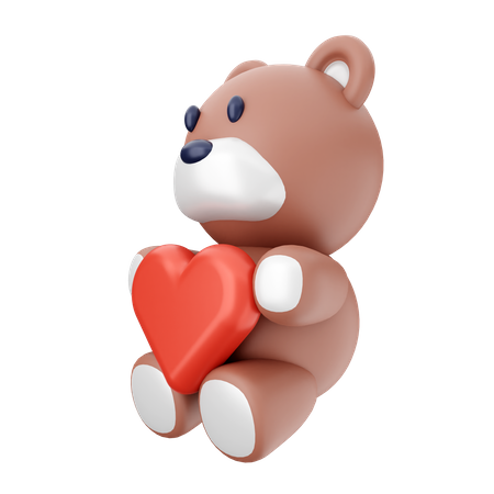 Peluche de san valentin  3D Icon