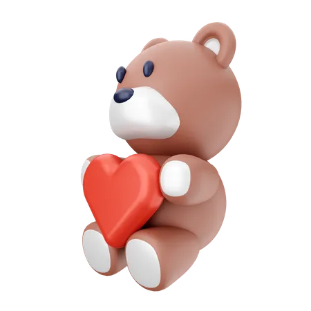 Peluche de san valentin  3D Icon