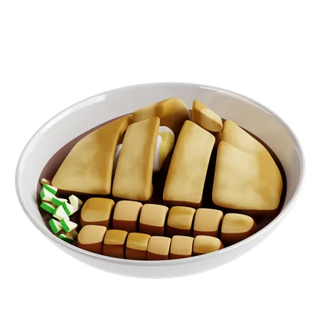 Pempek  3D Icon