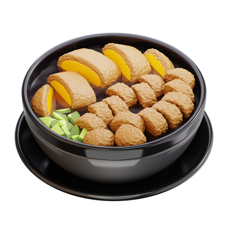 Pempek indonesian fish cake  3D Icon