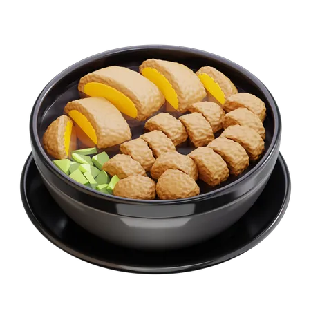 Pempek indonesian fish cake  3D Icon