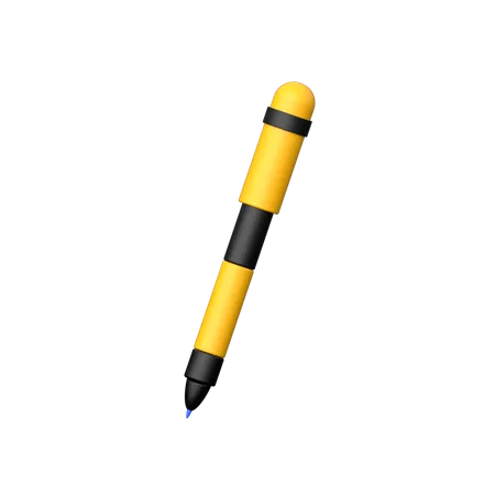 Pen 3 D Icon Symbolizing Writing Creativity And Communication Representing The Tool For Jotting Down Notes Ideas And Messages 3D Icon