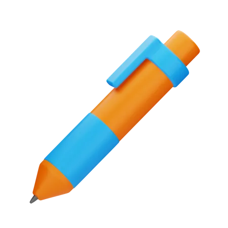 Ballpoint 3 D Stationery 3D Icon