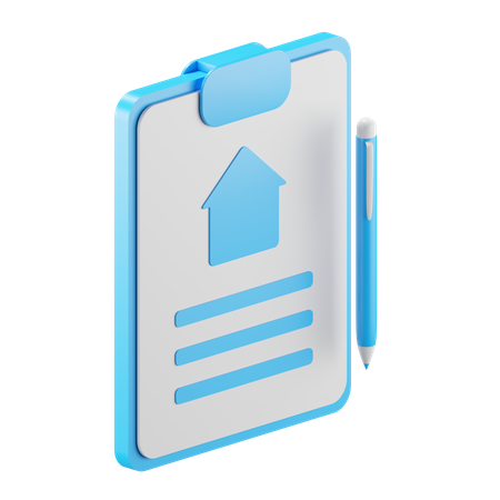 Pen And Contract  3D Icon