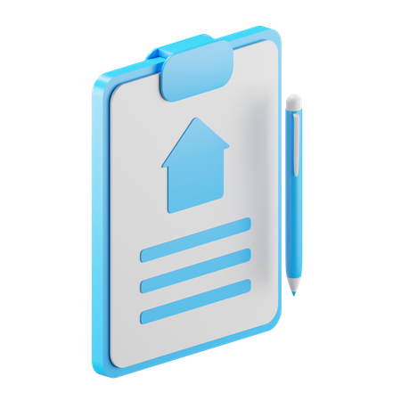 Pen And Contract  3D Icon