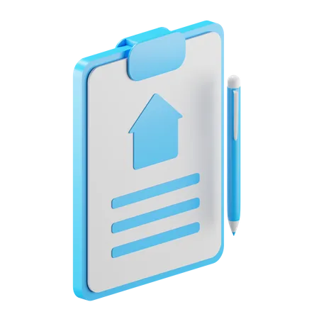 Pen And Contract  3D Icon